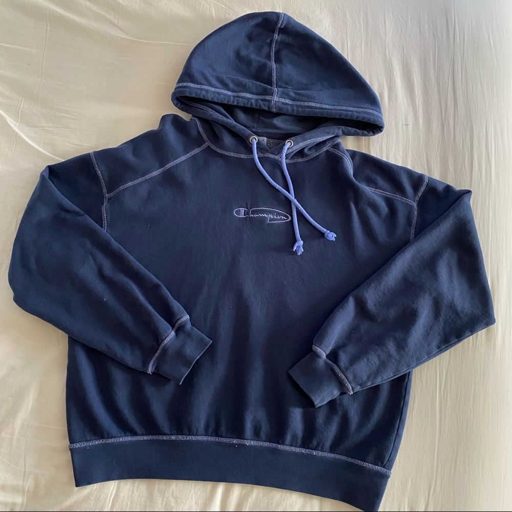 Blue champion hoodie